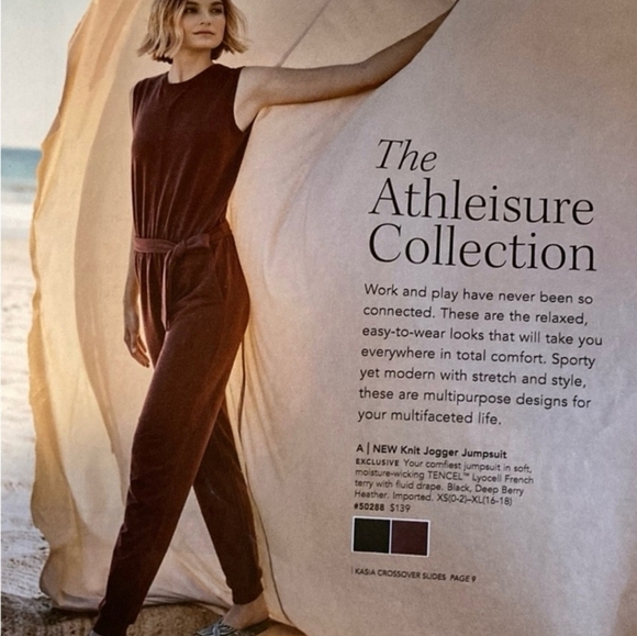 Garnet Hill Terry Knit Jogger Jumpsuit With Pockets Size Medium - Picture 1 of 9